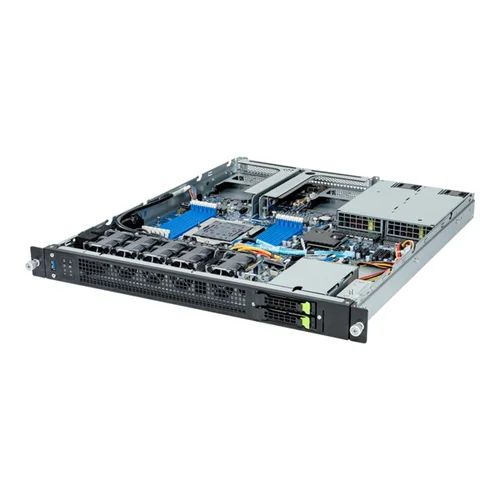 GIGABYTE E163-Z30-AAG1 - Edge Server - EPYC 9004 - 1U UP 2-Bay Gen4 NVMe/SATA/SAS Titanium