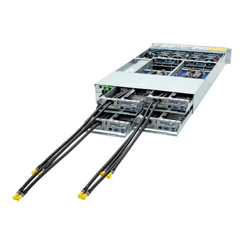 GIGABYTE H263-S63-LAW1 - High Density Server - 5th/4th Gen Intel Xeon Scalable - 2U 4-Node DP 8-Bay Gen4 NVMe/SATA/SAS 3000W DLC