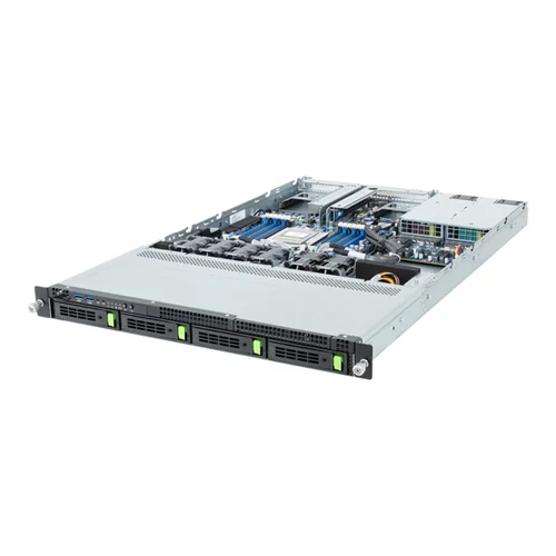 GIGABYTE R143-E30-AAG1 - Rack Server - EPYC 8004 - 1U UP 4-Bay Gen5 NVMe/SATA/SAS-4 Titanium