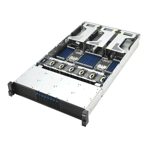 ASUS RS720-E12-RS8G/3.2KW/8N/G | 90SF03T1-M000H0 | CPU model: Intel Xeon 6 Processor Scalable Family U size: 2 U Number of CPU slots: 2 PCI-E generation: PCIe 5.0 Number of PCI-E: 10 Number of DIMM slots: 32 Number of drive bays: 8