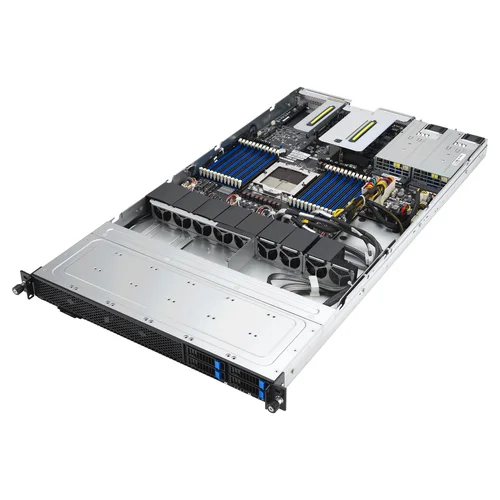 ASUS RS501A-E12-RS4U/1G/1600W/OCP | 90SF03Y1-M002J0 | AMD EPYC™ 9005 single-processor 1U server that supports up to 24 DIMM, four NVMe, three PCIe® 5.0 slots, two M.2, OCP 3.0, two single-slot GPUs, and ASUS ASMB11-iKVM.