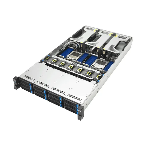 ASUS RS720A-E13-RS12U/2.7KW/12NVMe/OCP | 90SF0441-M000J0 | AMD EPYC™ 9005 dual-processor 2U server supports up to 24 RDIMM, twelve all-flash NVMe storage, eight PCIe® 5.0 expansion slots and two OCP 3.0, and offers support for a maximum TDP of up to 400W watts per socket.