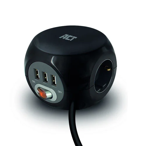 Act Pwr block 3 USB charging ports 3 DE outl
