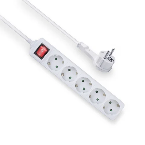 Act Power Strip white with switch and flat