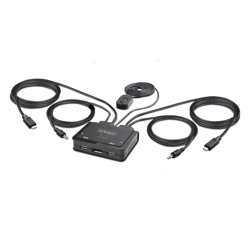 StarTech 2-Port USB-C Cable KVM Switch 4K 60Hz