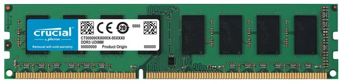 Crucial 8 GB DDR3-RAM PC1600 Crucial CL11 (1,35V) 1x8GB retail