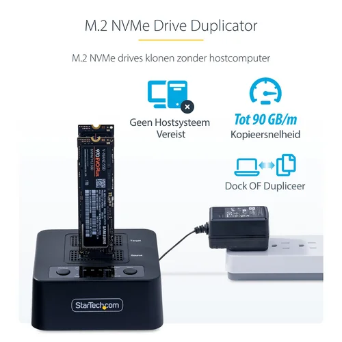 StarTech 1:1 M.2 NVMe Drive Duplicator Dock
