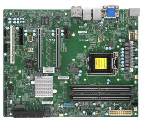 Supermicro Motherboard X11SCA-F Single Intel® Xeon® E-2100 Processor Intel® Xeon® E-2200 Processor 8th/9th Generation Intel® Core i9/Core i7/Core i5/Core i3/Pentium®/Celeron® Processor