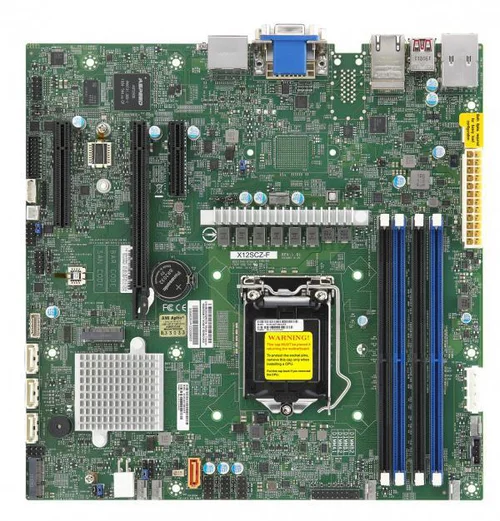 Supermicro Motherboard X12SCZ-QF Single 11th/10th Generation Intel® Core™ i9/Core™ i7/Core™ i5/Core™ i3/Pentium®/Celeron® Processor