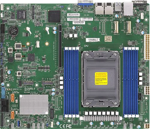 Supermicro Motherboard X12SPO-F Single 3rd Gen Intel® Xeon® Scalable processors