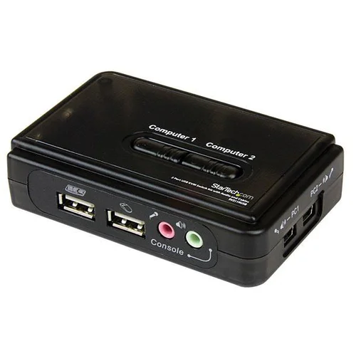 StarTech 2 Port USB KVM Switch w/Audio+Cables