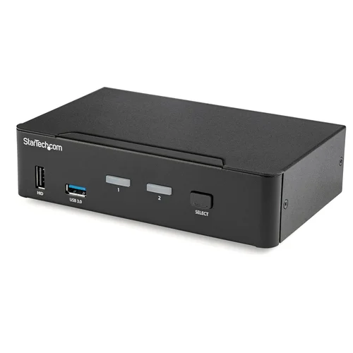 StarTech KVM Switch - 2 Port - DP 4K60 - USB 3.0