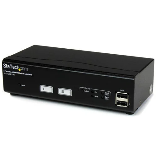 StarTech 2 Port USB VGA KVM Switch with DDM