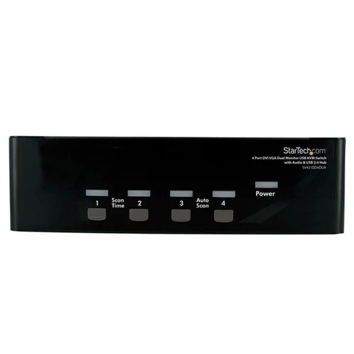StarTech 4 Port DVI VGA Dual Monitor KVM Switch