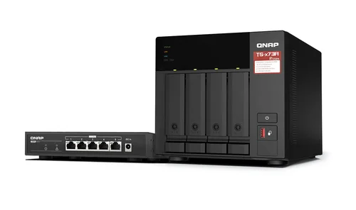 Qnap 4-bay NAS AMD Ryzen V1500B 8GB DDR4 RAM
