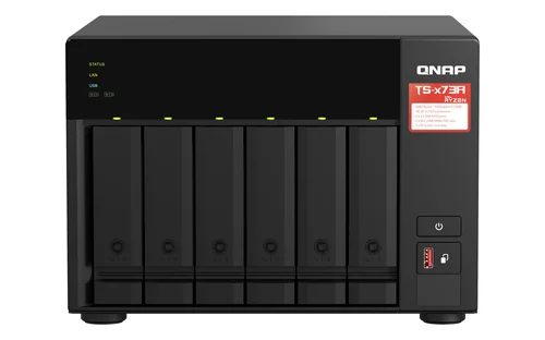 Qnap Desktop 6Bay NAS 8GB RAM 2x2.5Gbe Black