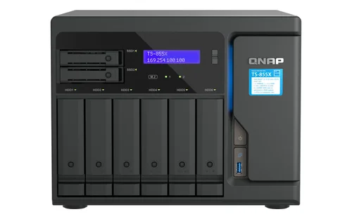 Qnap 8-Bay NAS Intel Atom C5125 8GB RAM