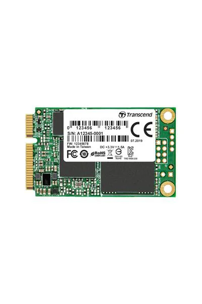 Transcend 64GB mSATA SSD SATA3 3D TLC BiCS4 PE: 3K