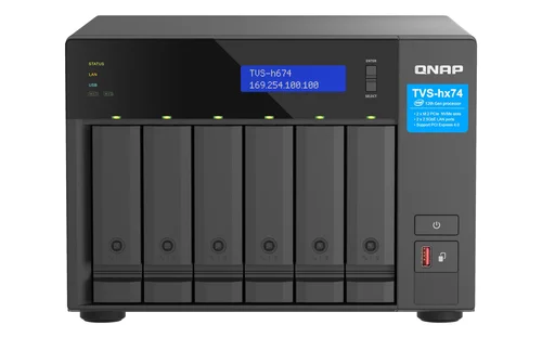 Qnap 6bay QuTS hero NAS Intel C i3-12100 4c