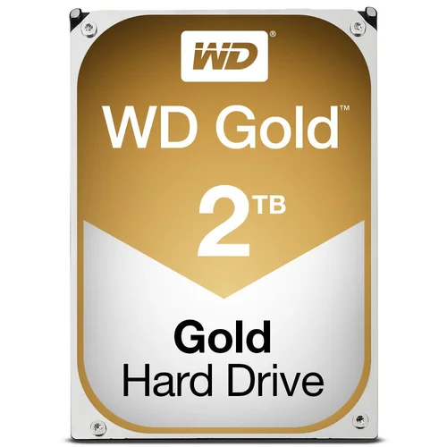 Western Digital WD Gold Enterprise Class SATA HDD, 2TB, Cache Size 128MB