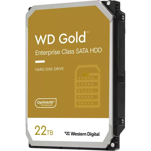 Western Digital WD Gold Enterprise Class SATA HDD, 22TB, Cache Size 512MB